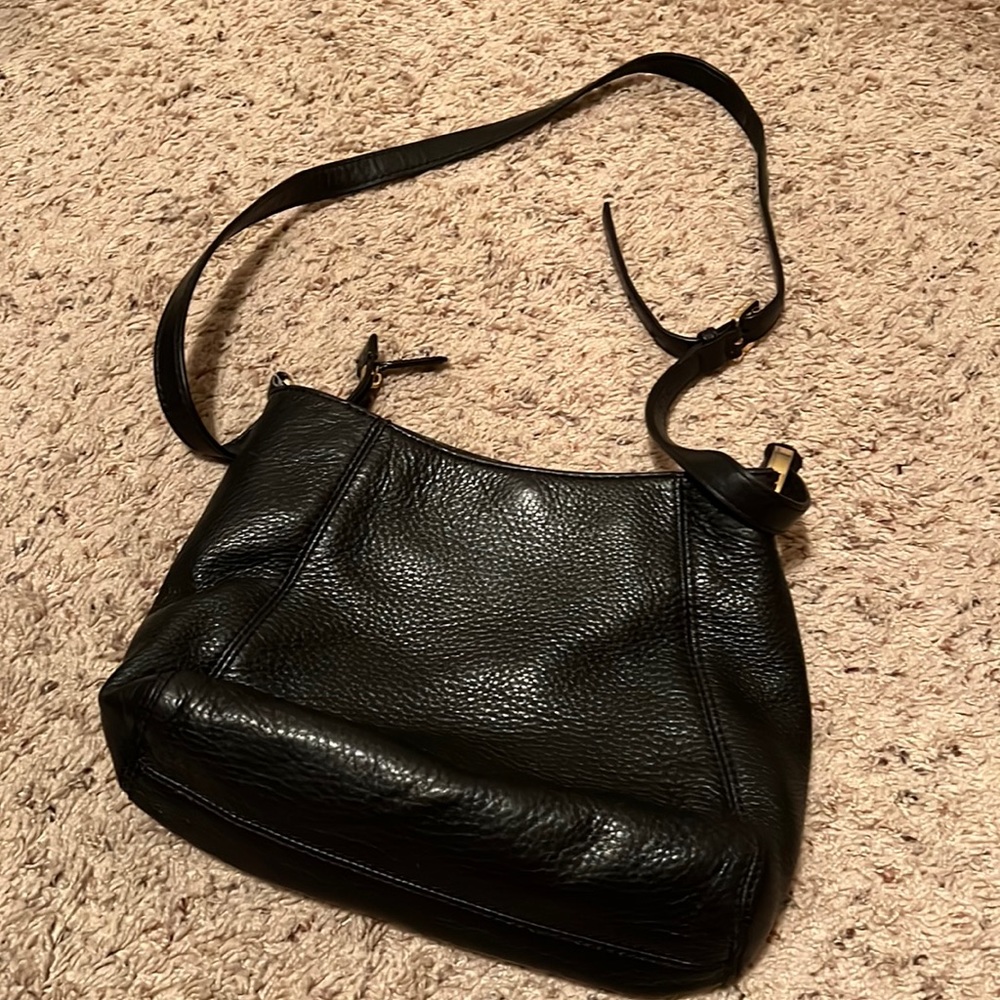 Genuine MK Black Crossbody